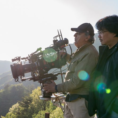 Director Bong Joon Ho & Cinematographer Darius Khondji behind the scenes in OKJA
