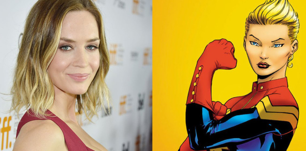 Rumor: Emily Blunt pode ser a escolhida da Marvel para viver a Capitã Marvel